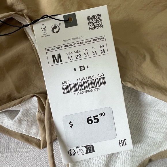 Zara contrasting midi dress - Picture 2 of 5